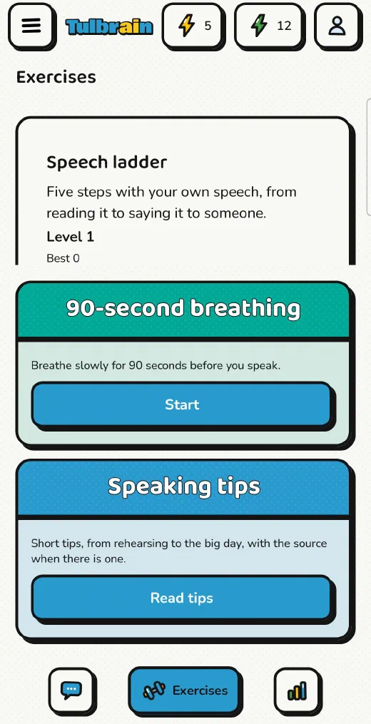 Tulbrain · Exercises