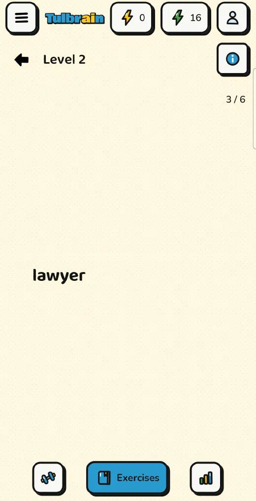 Tulbrain: Keywords, the word “lawyer” on screen