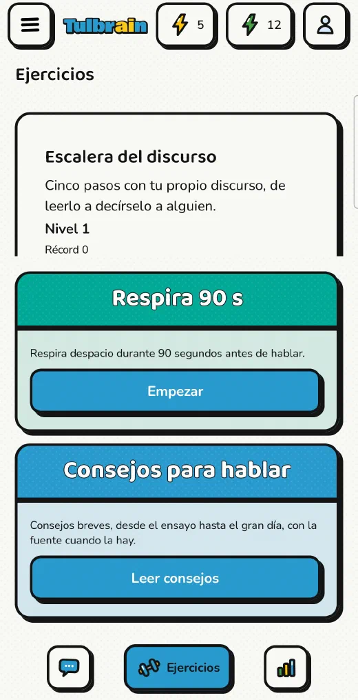 Tulbrain · Ejercicios