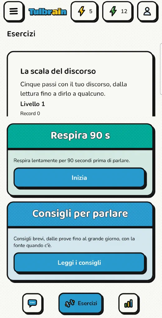 Tulbrain · Esercizi